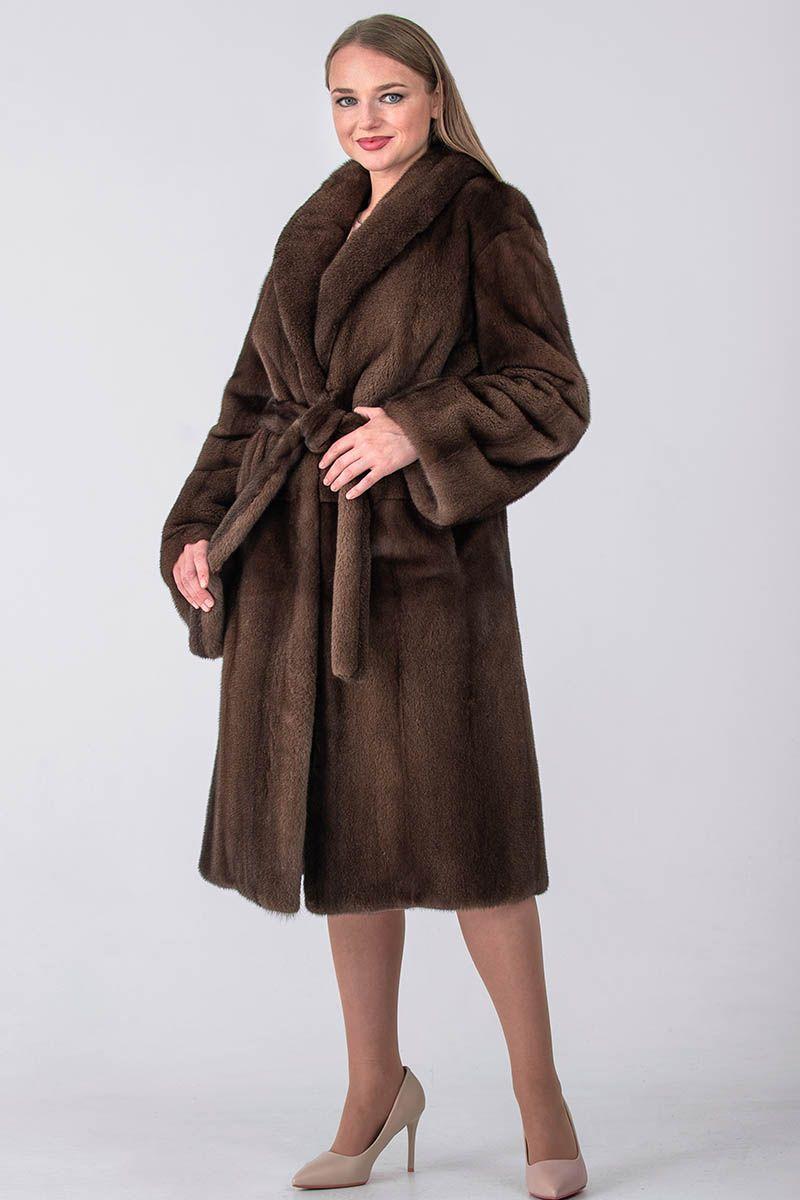 Шуба из норки фото