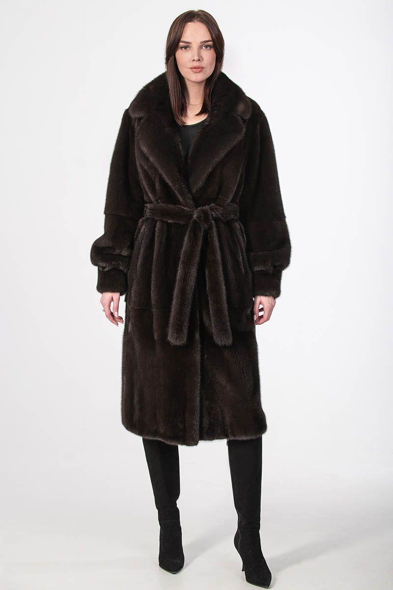 Шуба из норки фото