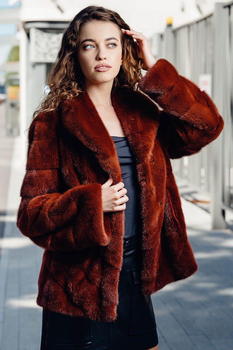 Куртка из меха норки фото