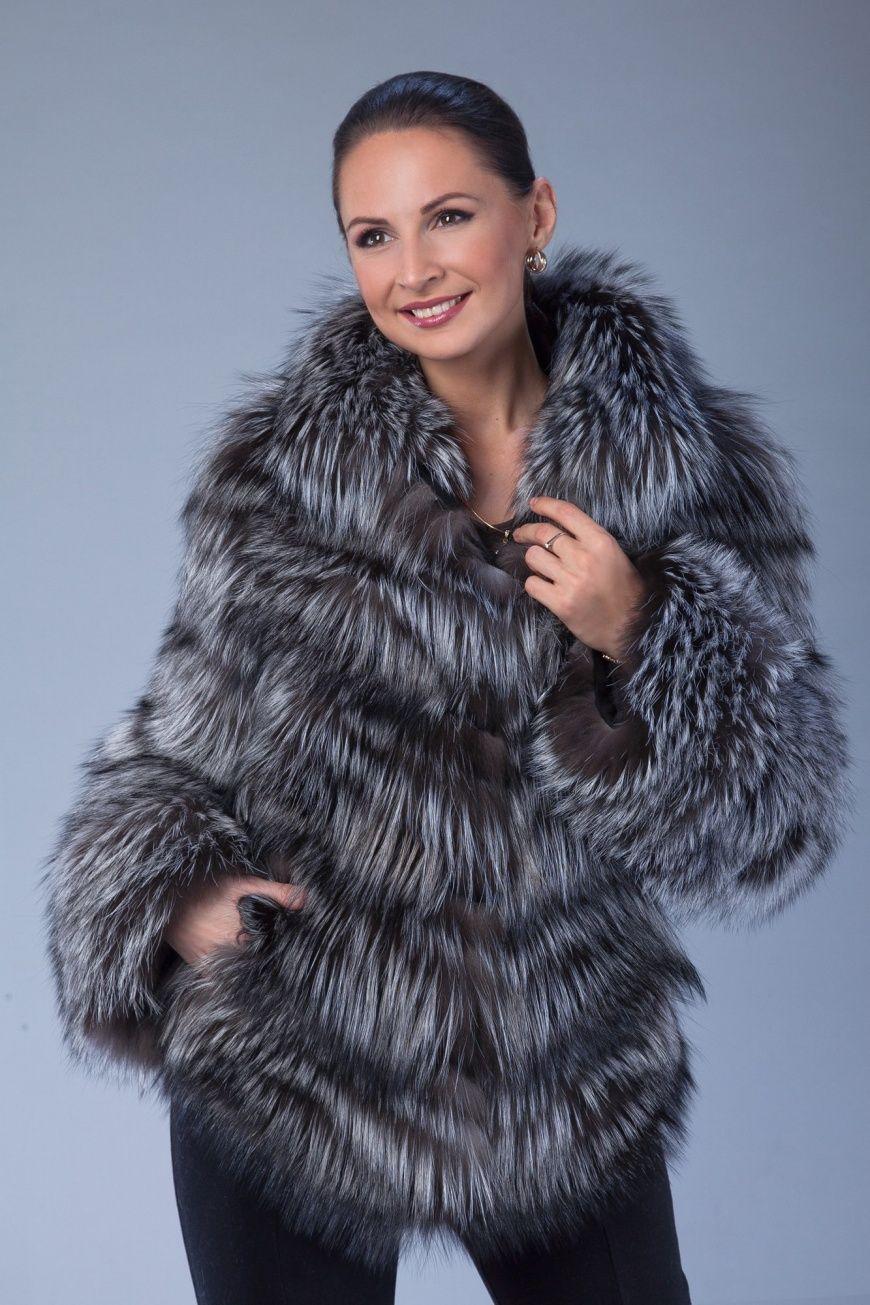 Куртка из чернобурки фото