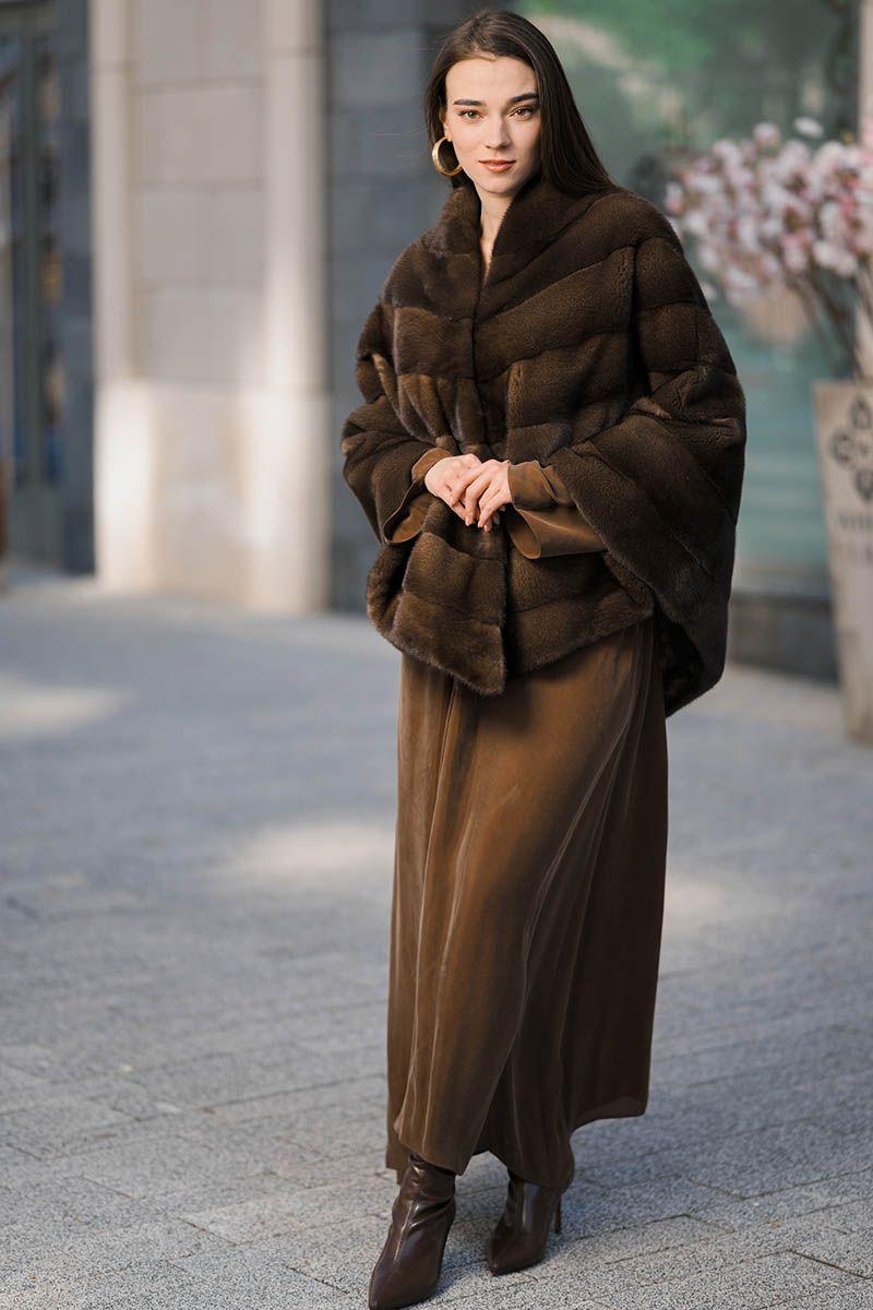 Норковая накидка фото