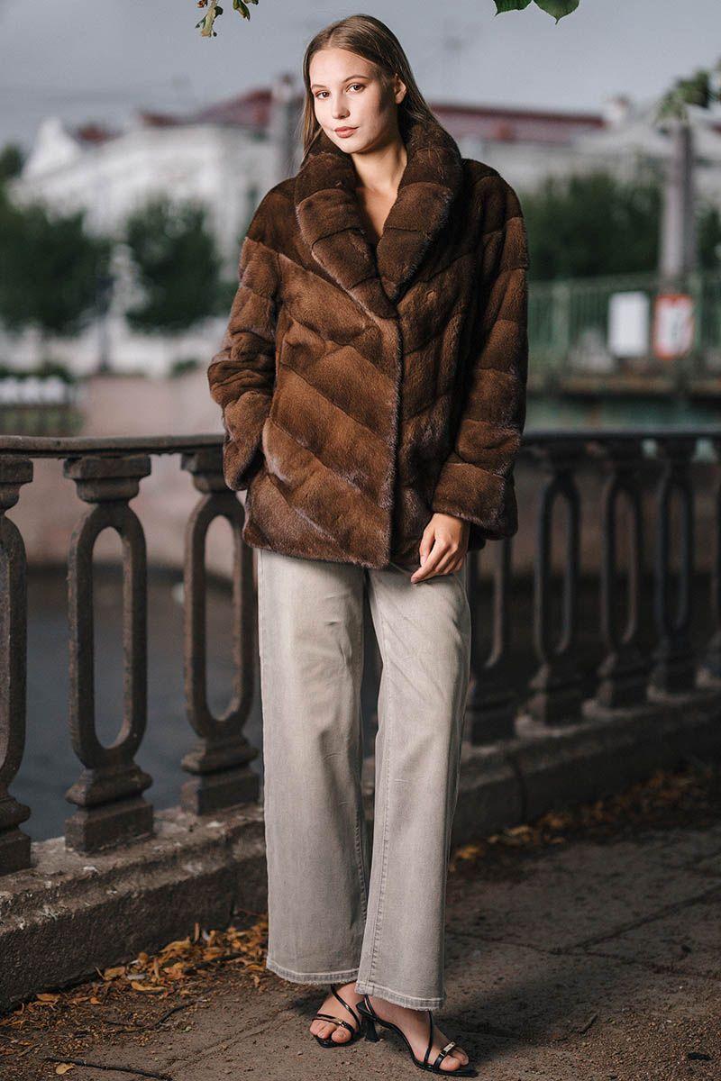 Куртка из меха норки фото