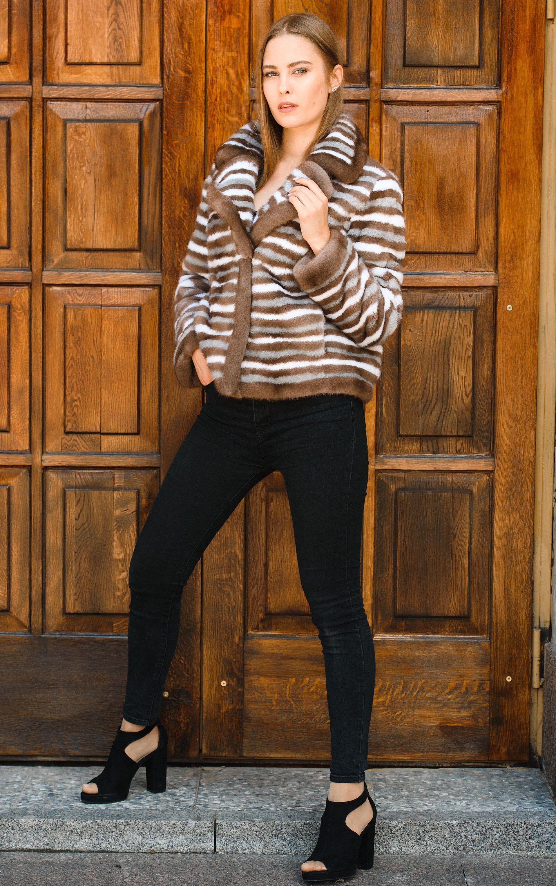 Куртка из меха норки фото