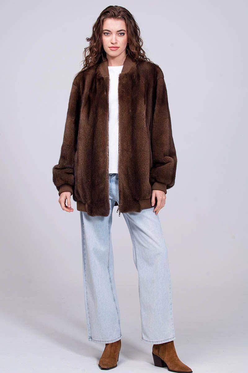 Норковый бомбер фото