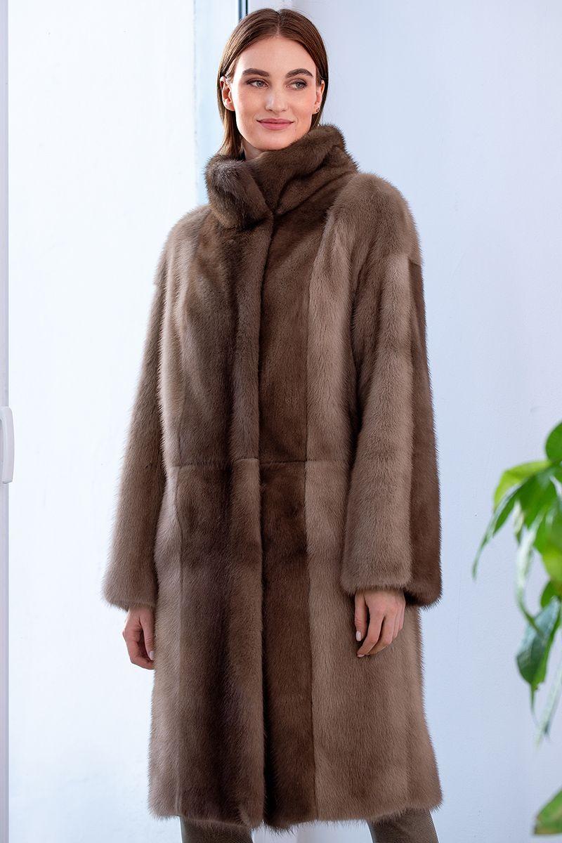 Шуба из норки фото