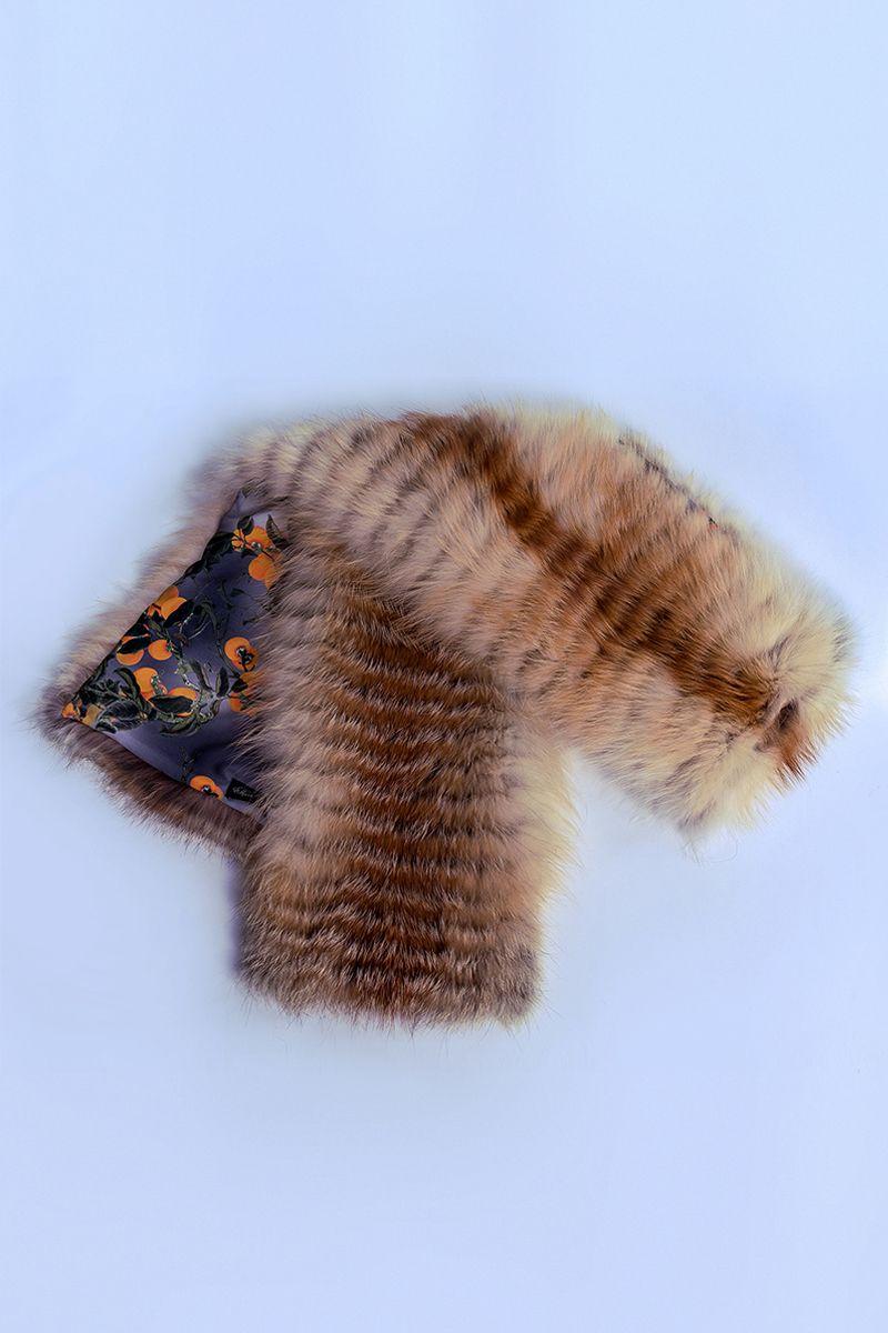 Шарф из меха лисы фото