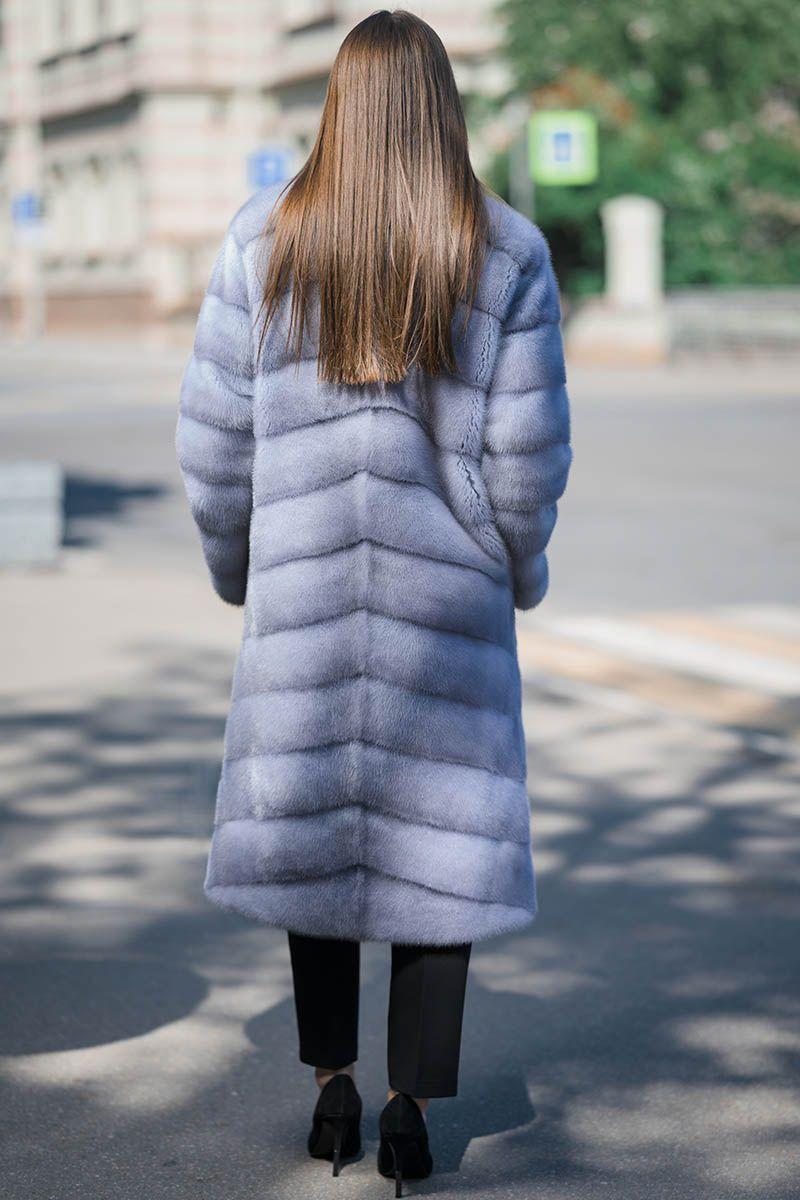 Шуба из норки фото