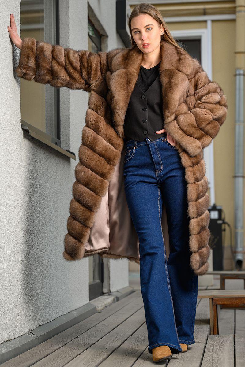 Шуба из баргузинского соболя фото