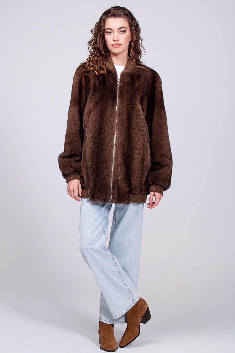 Норковый бомбер фото