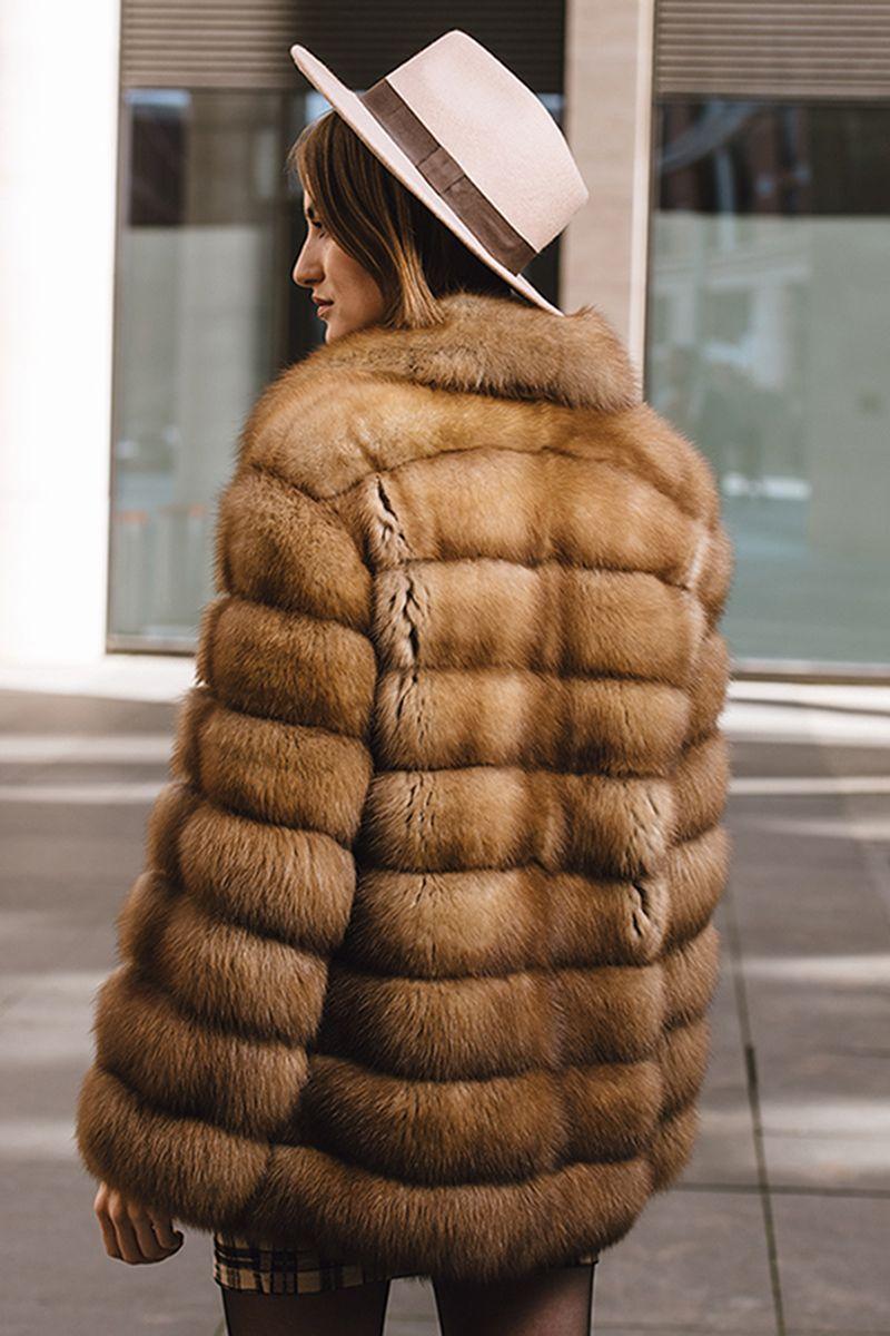 Куртка из меха куницы фото