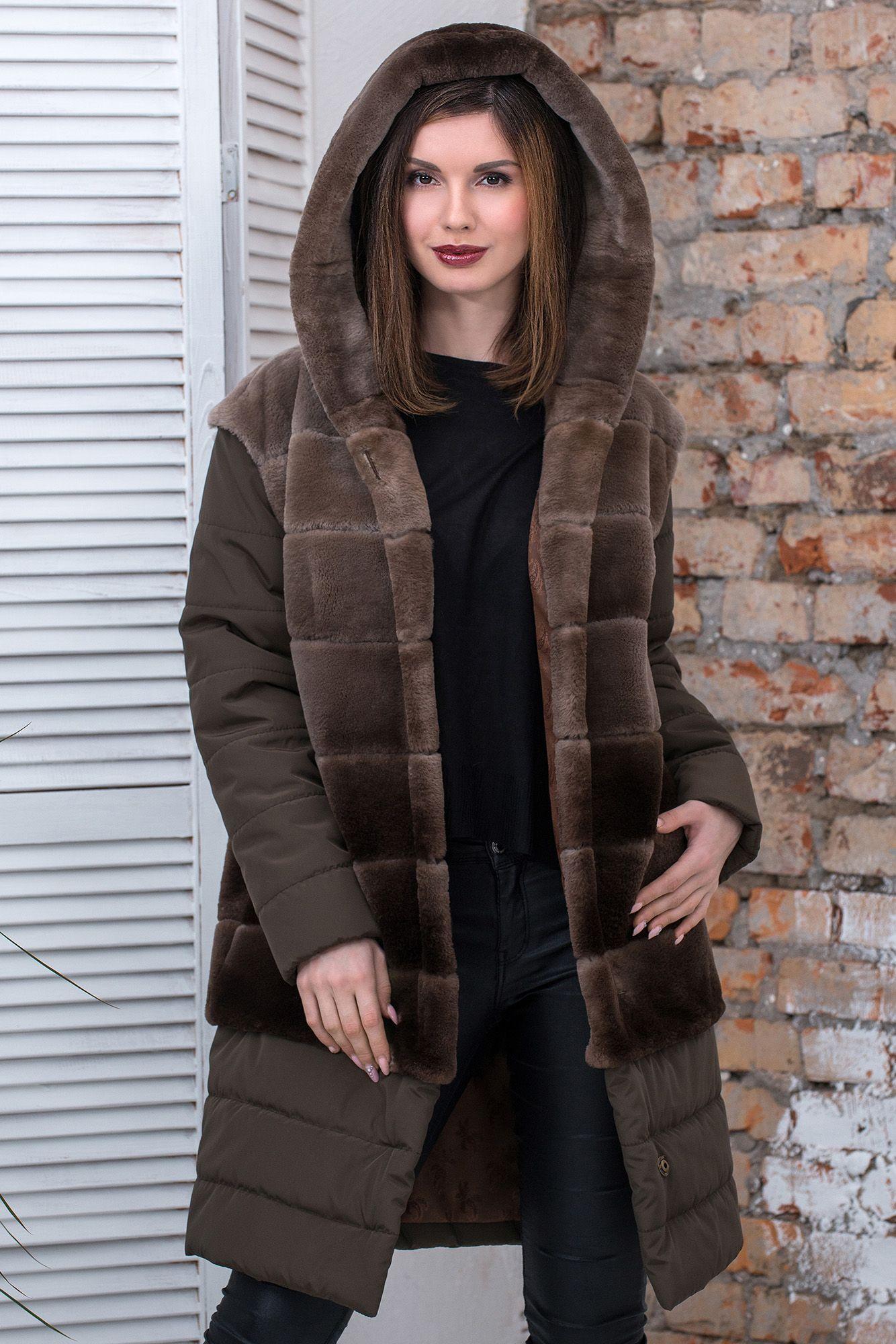 Пальто трансформер из бобра фото