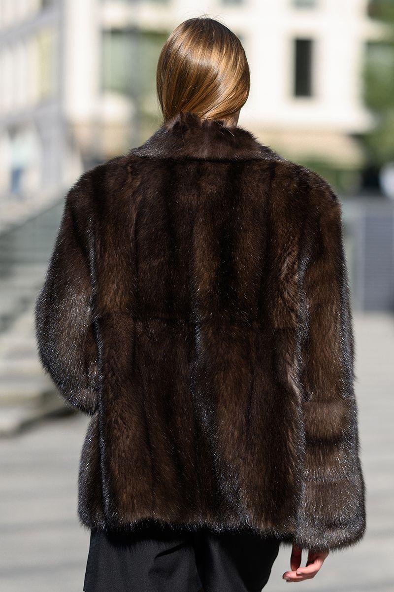 Короткая шуба из соболя фото