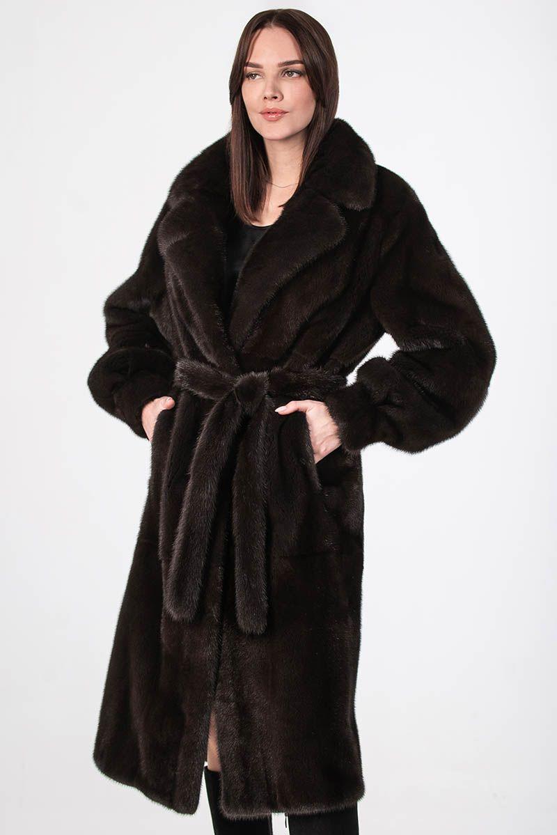 Шуба из норки фото