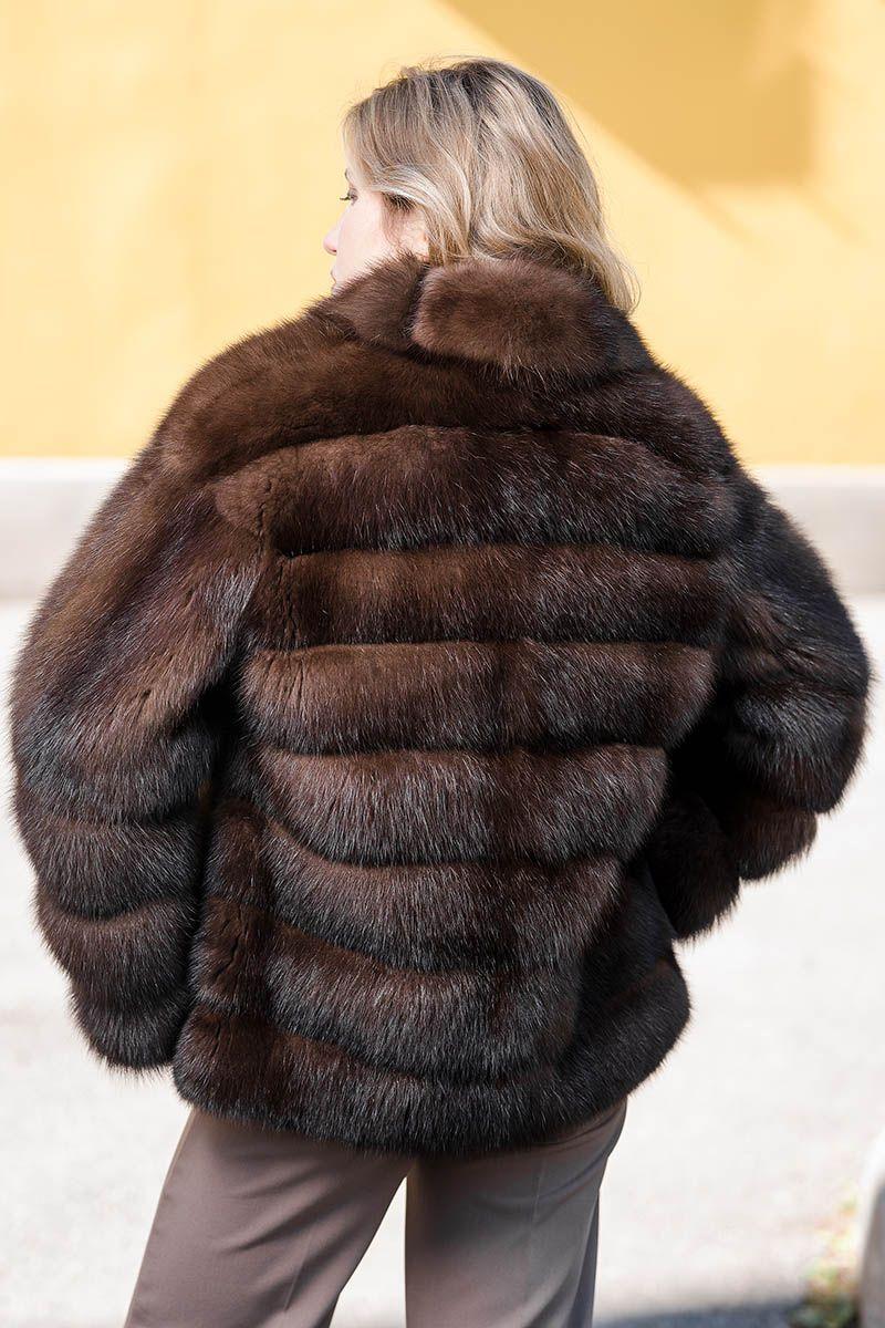 Куртка из меха куницы фото