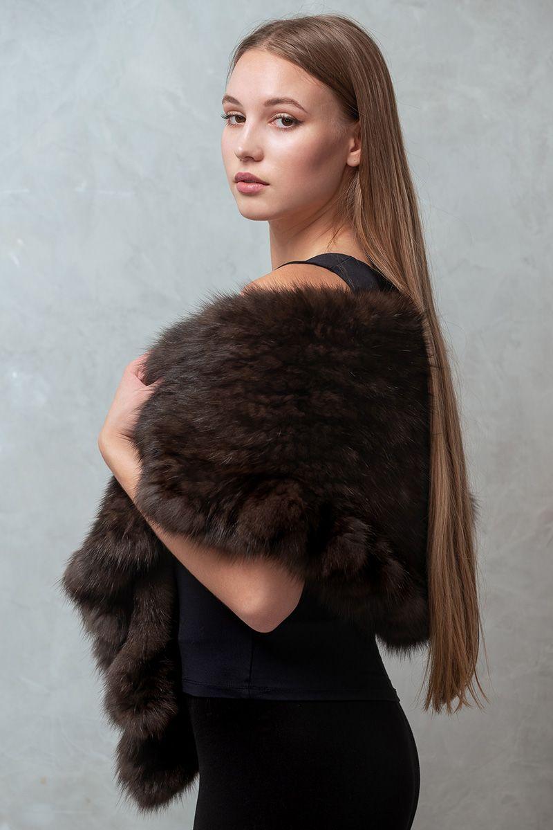 Накидка из соболя фото