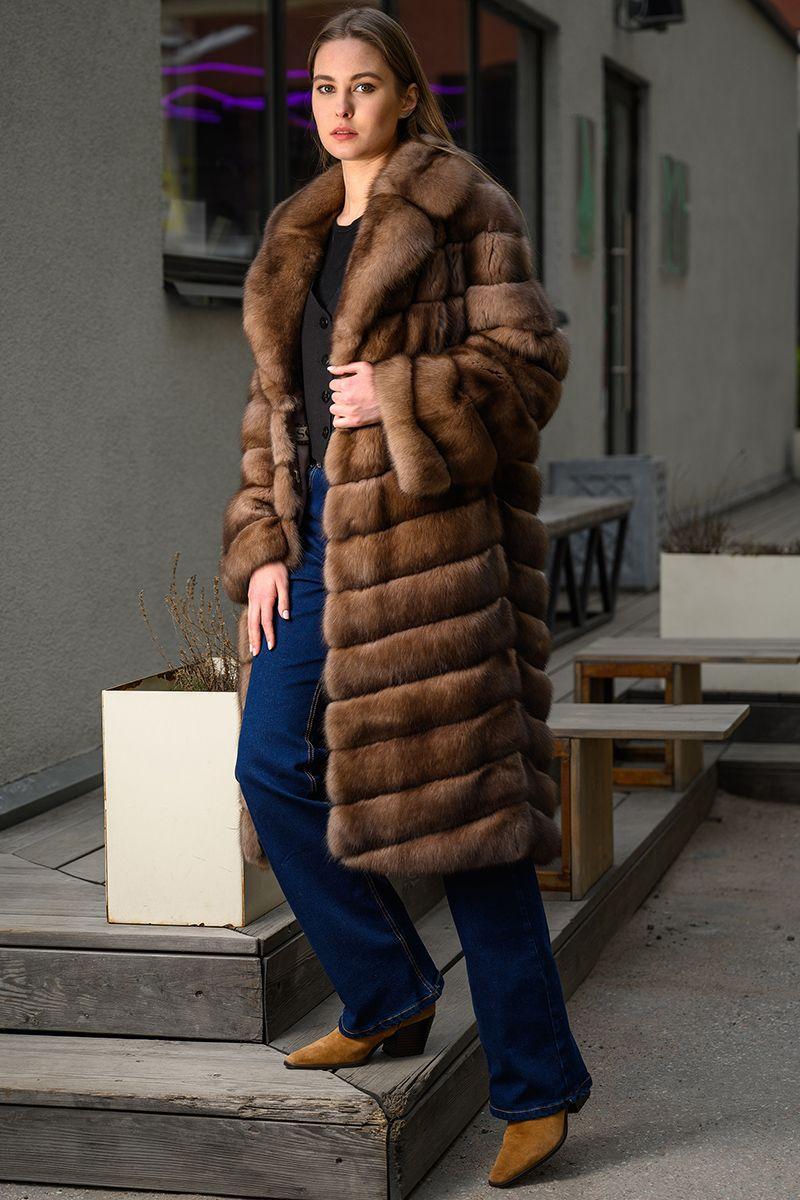 Шуба из баргузинского соболя фото