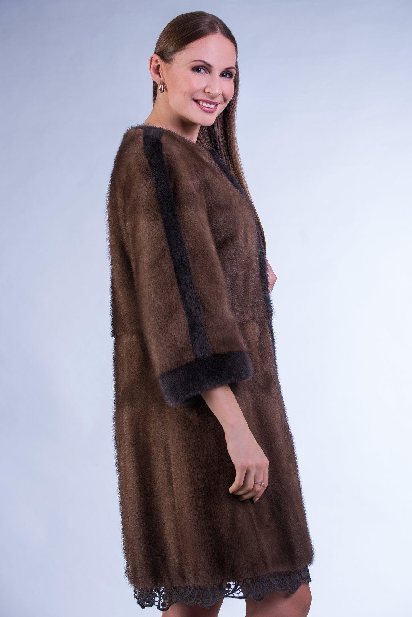 Шуба из норки фото