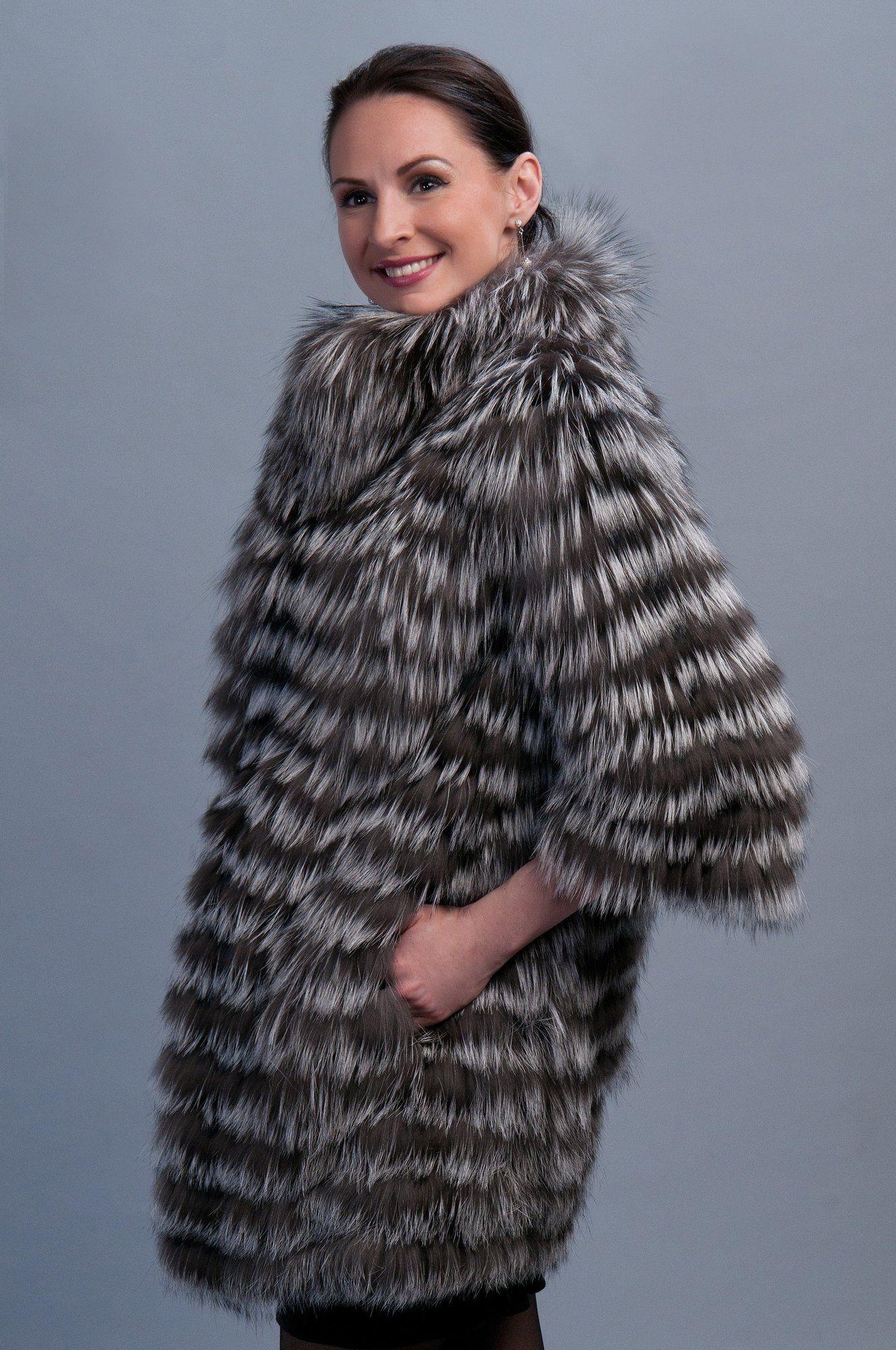 Шуба из лисы фото