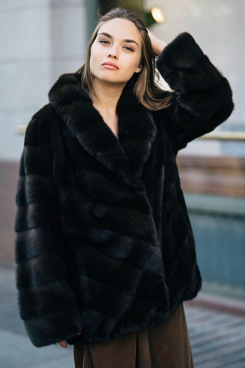 Куртка из меха норки фото