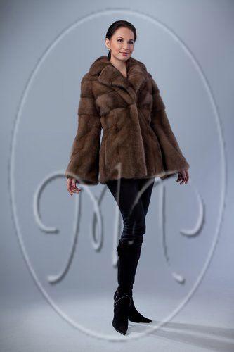 Шуба из норки фото