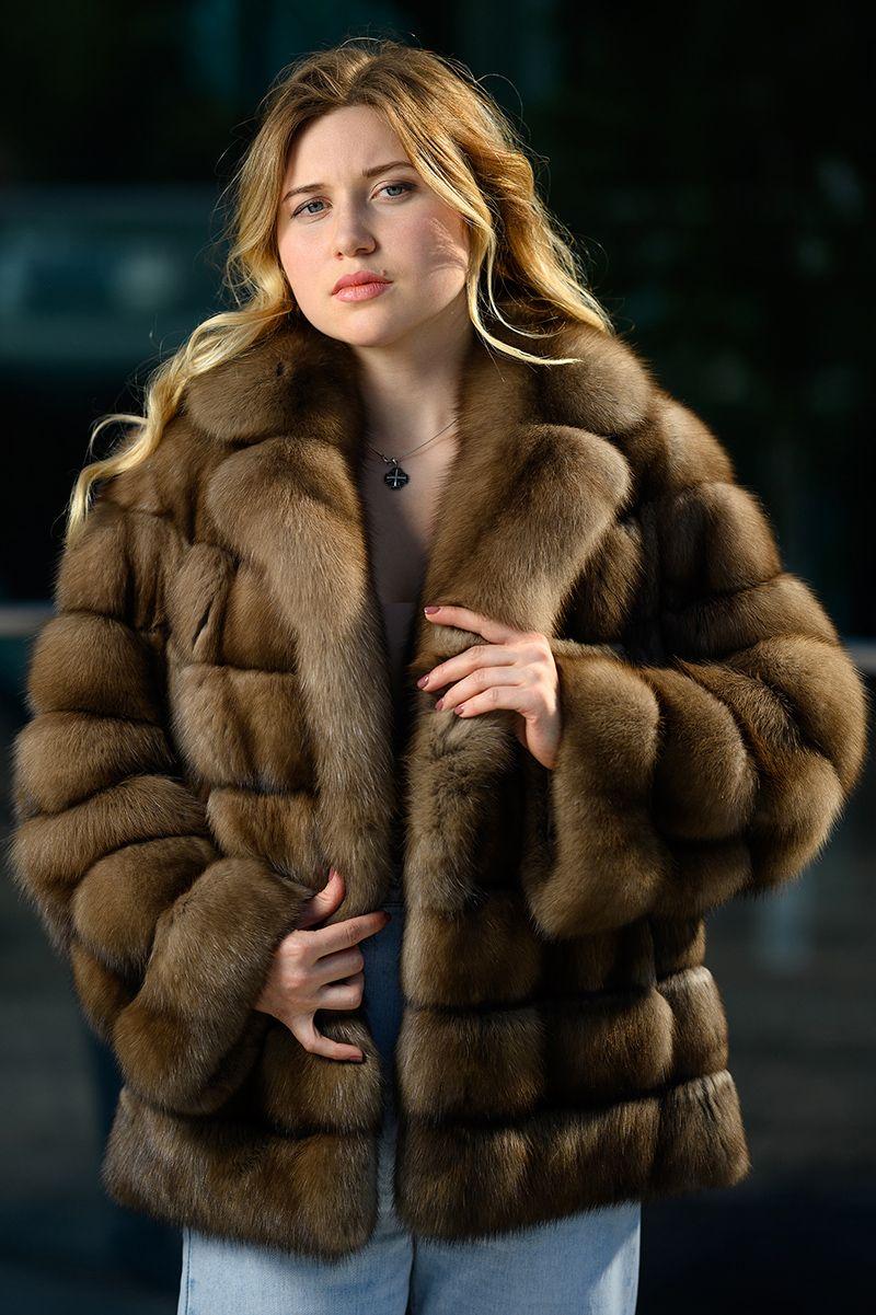 Шуба из баргузинского соболя фото