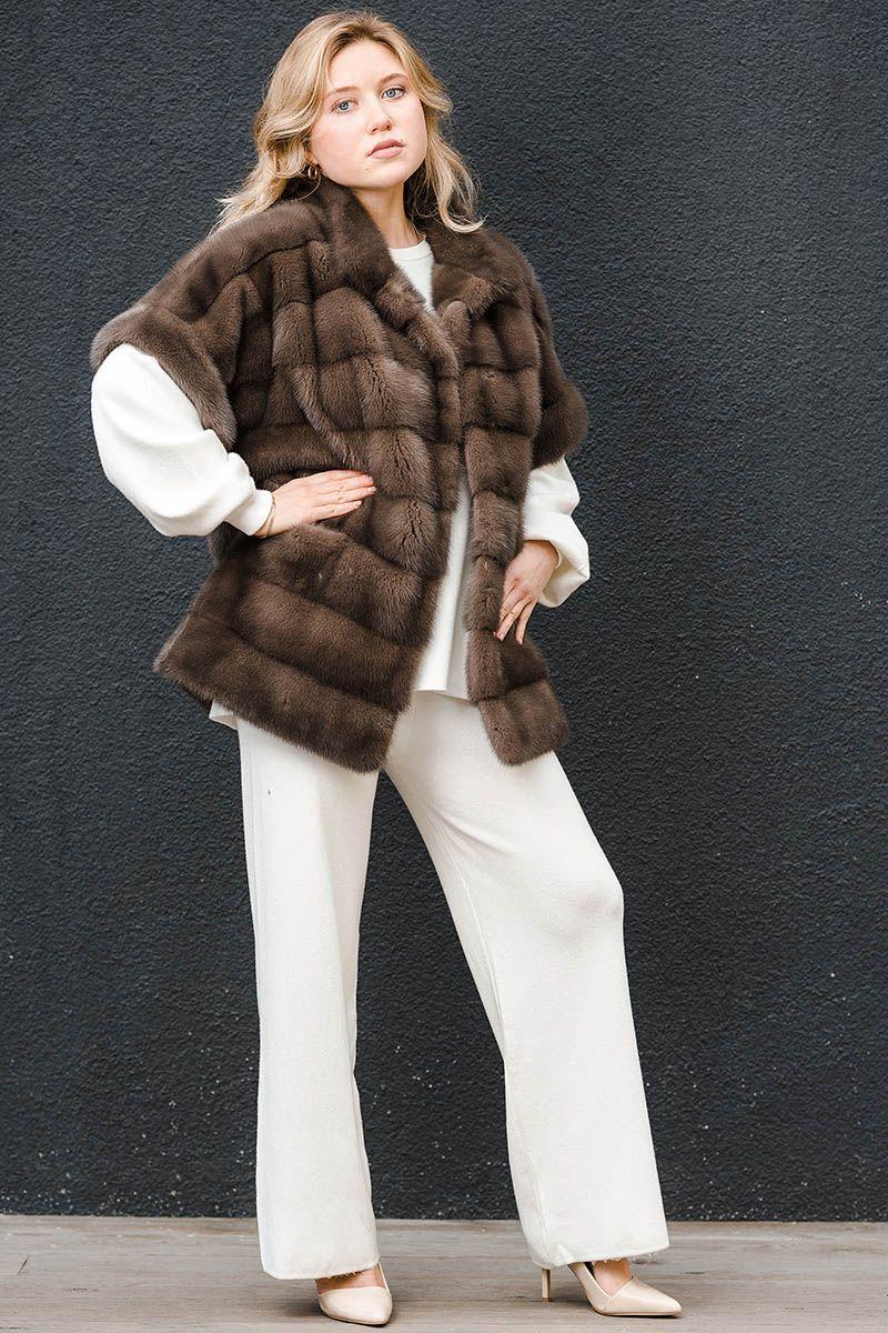 Норковый жилет фото