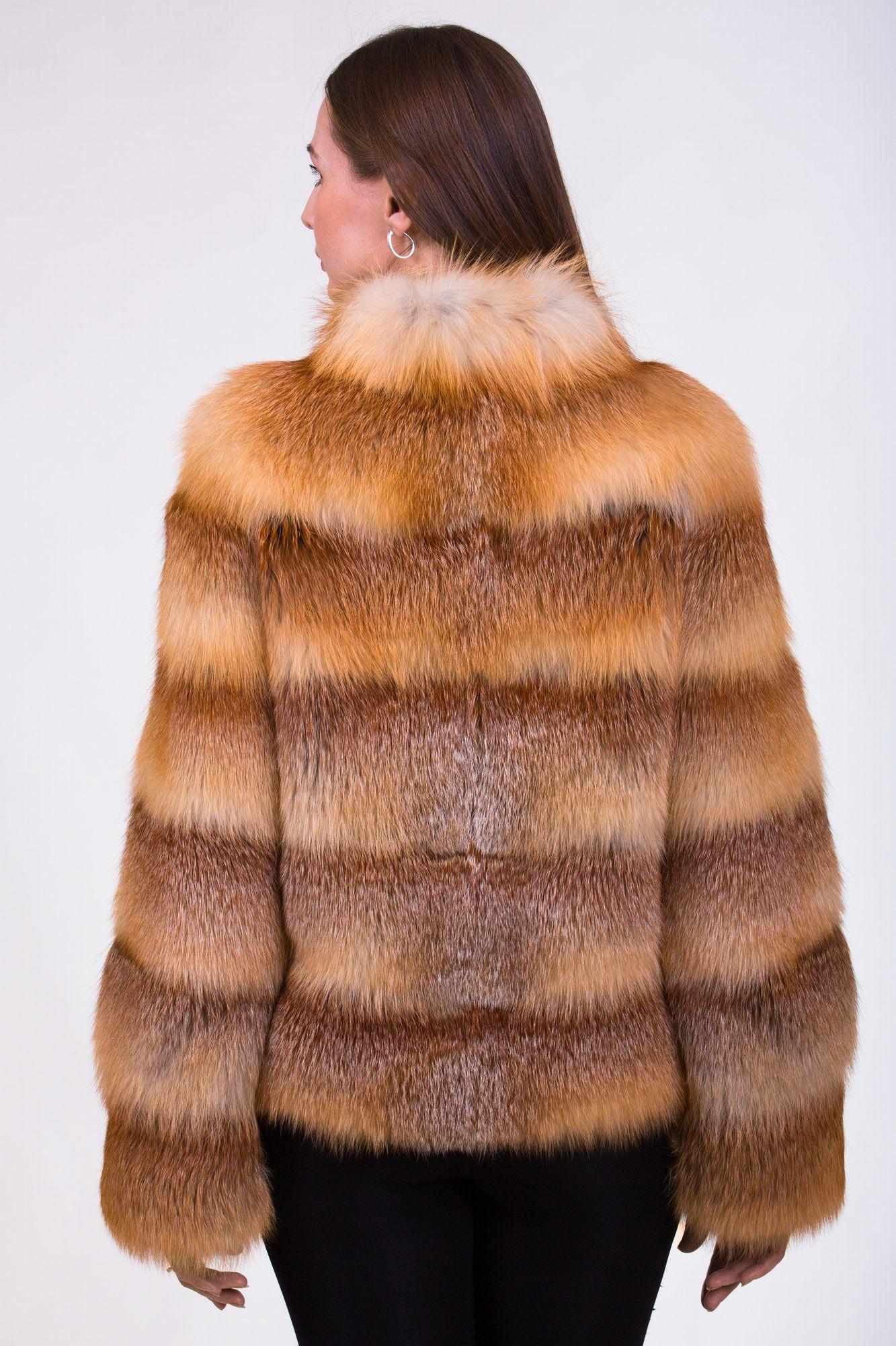 Куртка женская из меха лисы фото
