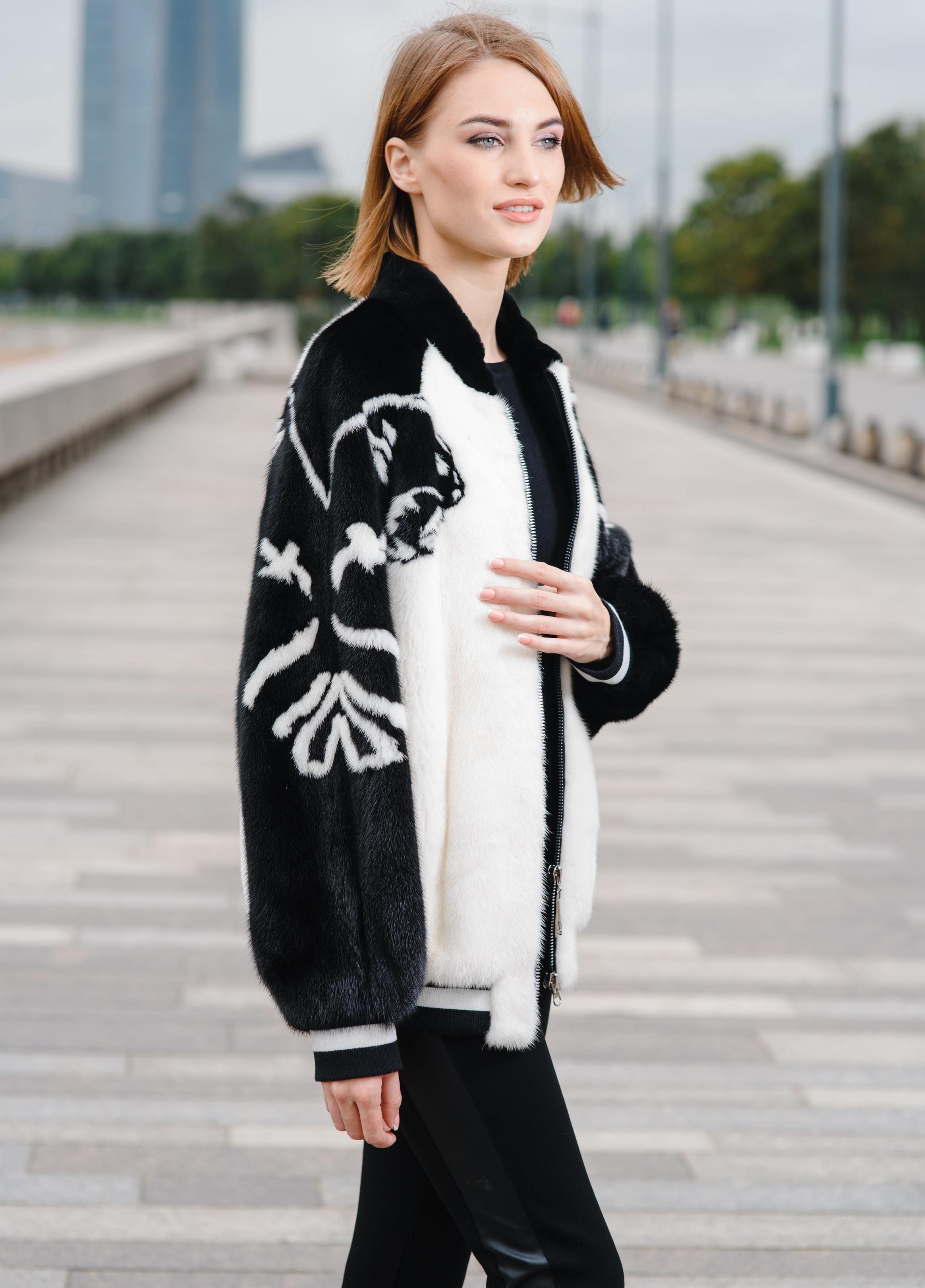 Бомбер из норки фото