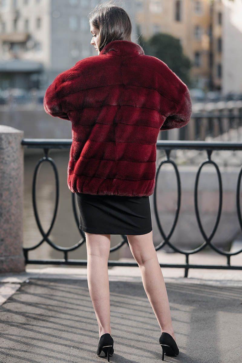 Шуба из норки фото