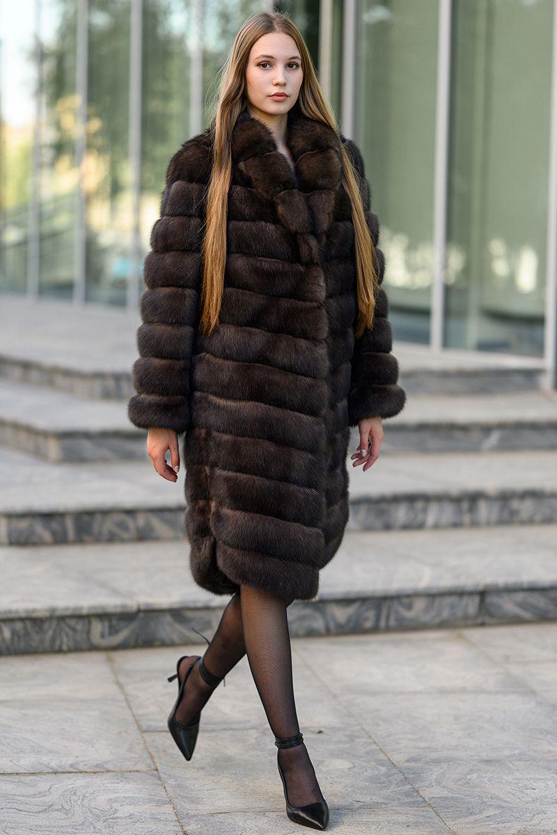 Шуба из баргузинского соболя фото