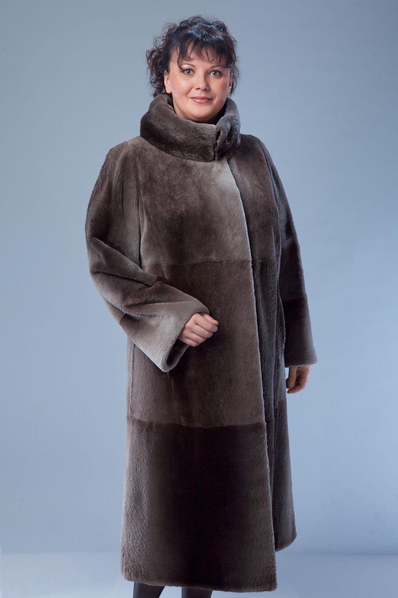 Шуба из бобра с воротником апаш фото