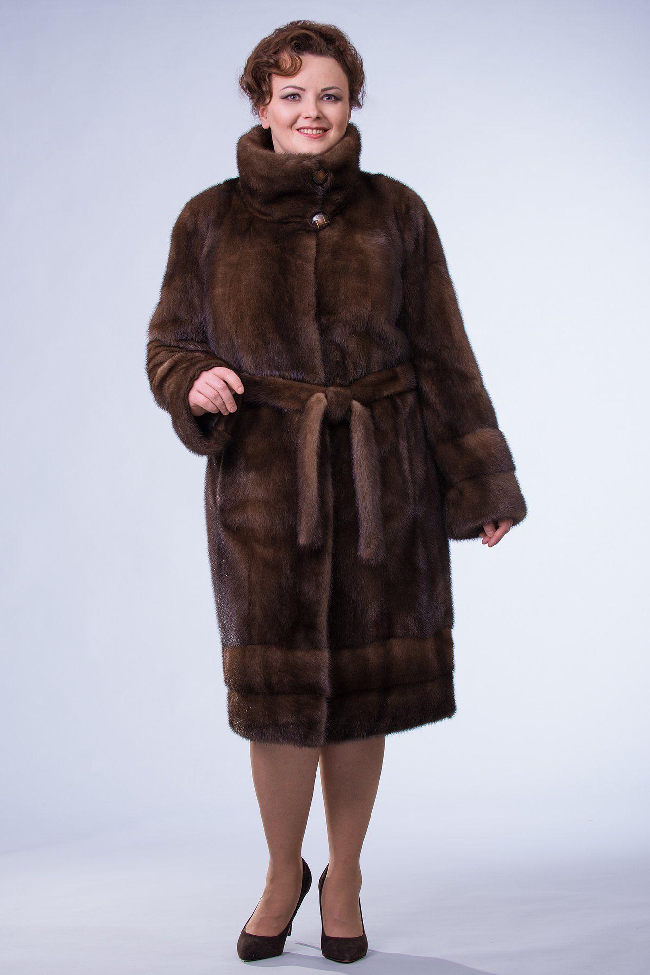 Пальто женское из меха норки фото