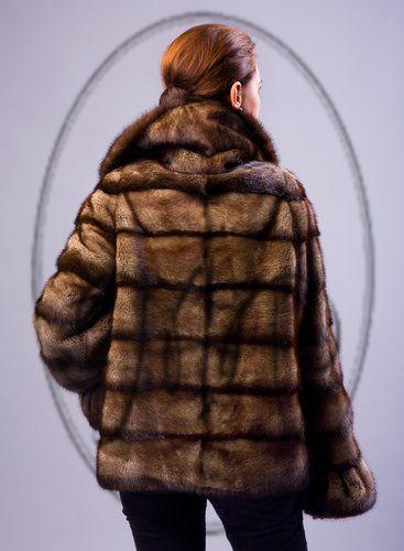 Шуба из норки фото
