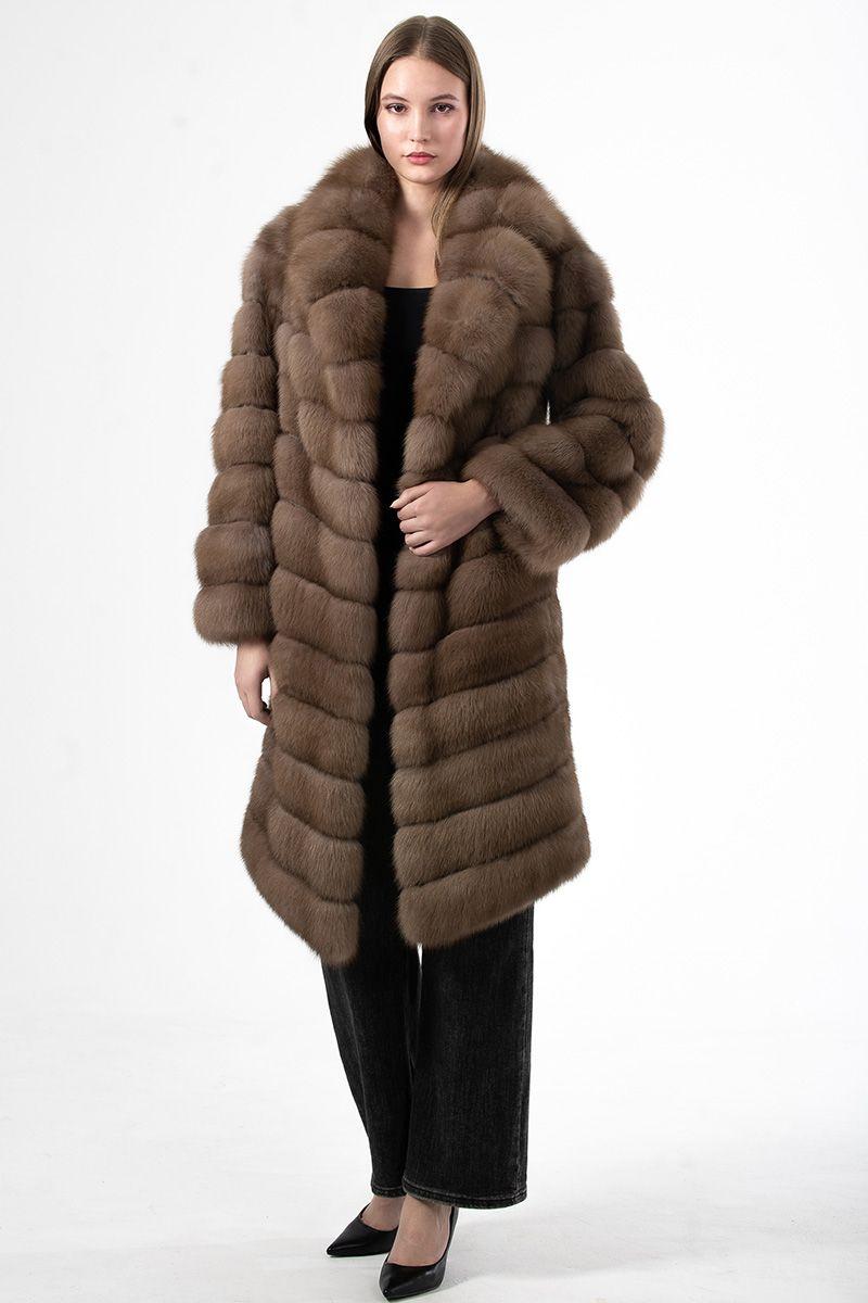 Шуба из куницы фото