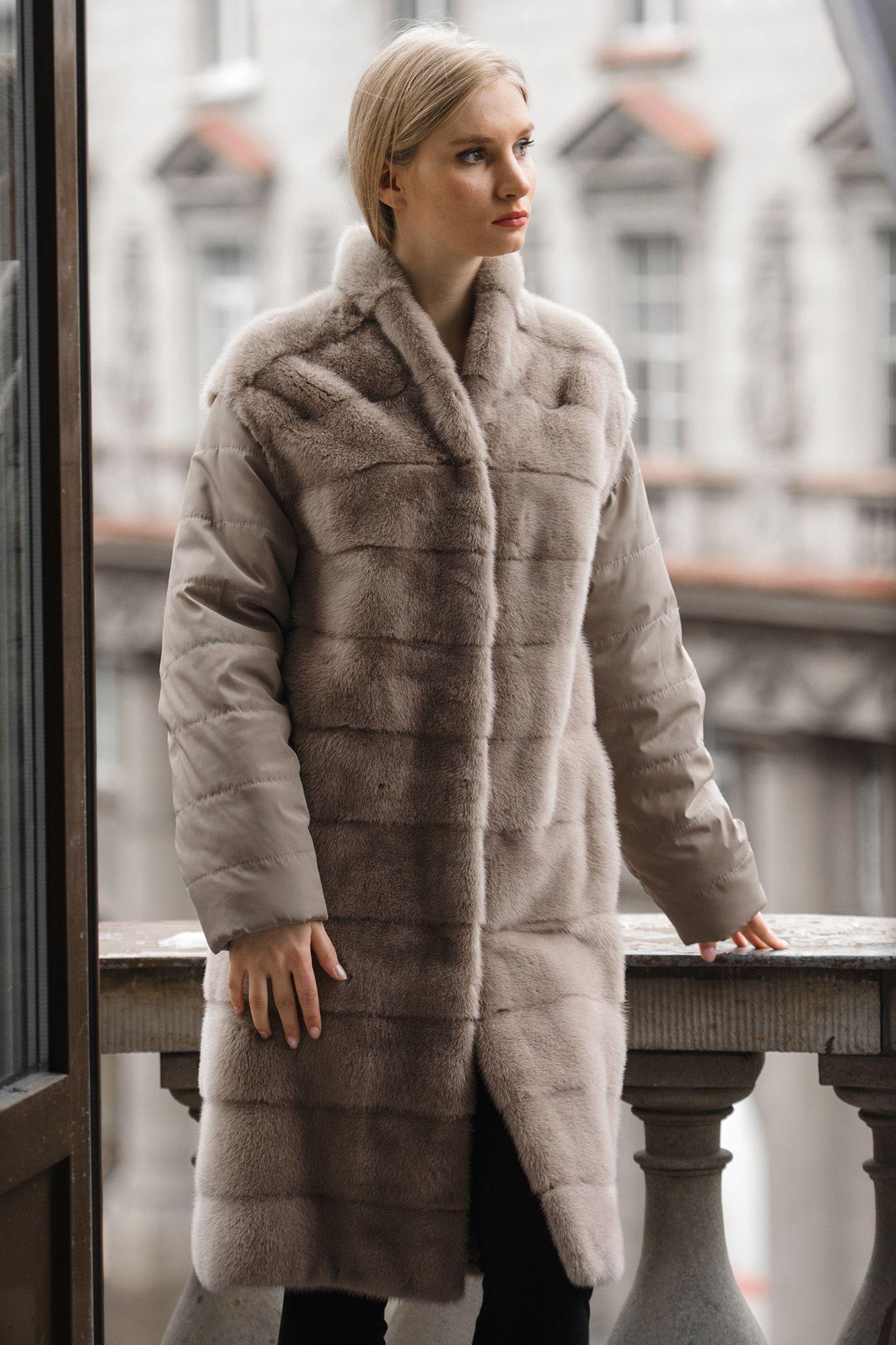 Жилет из меха норки фото