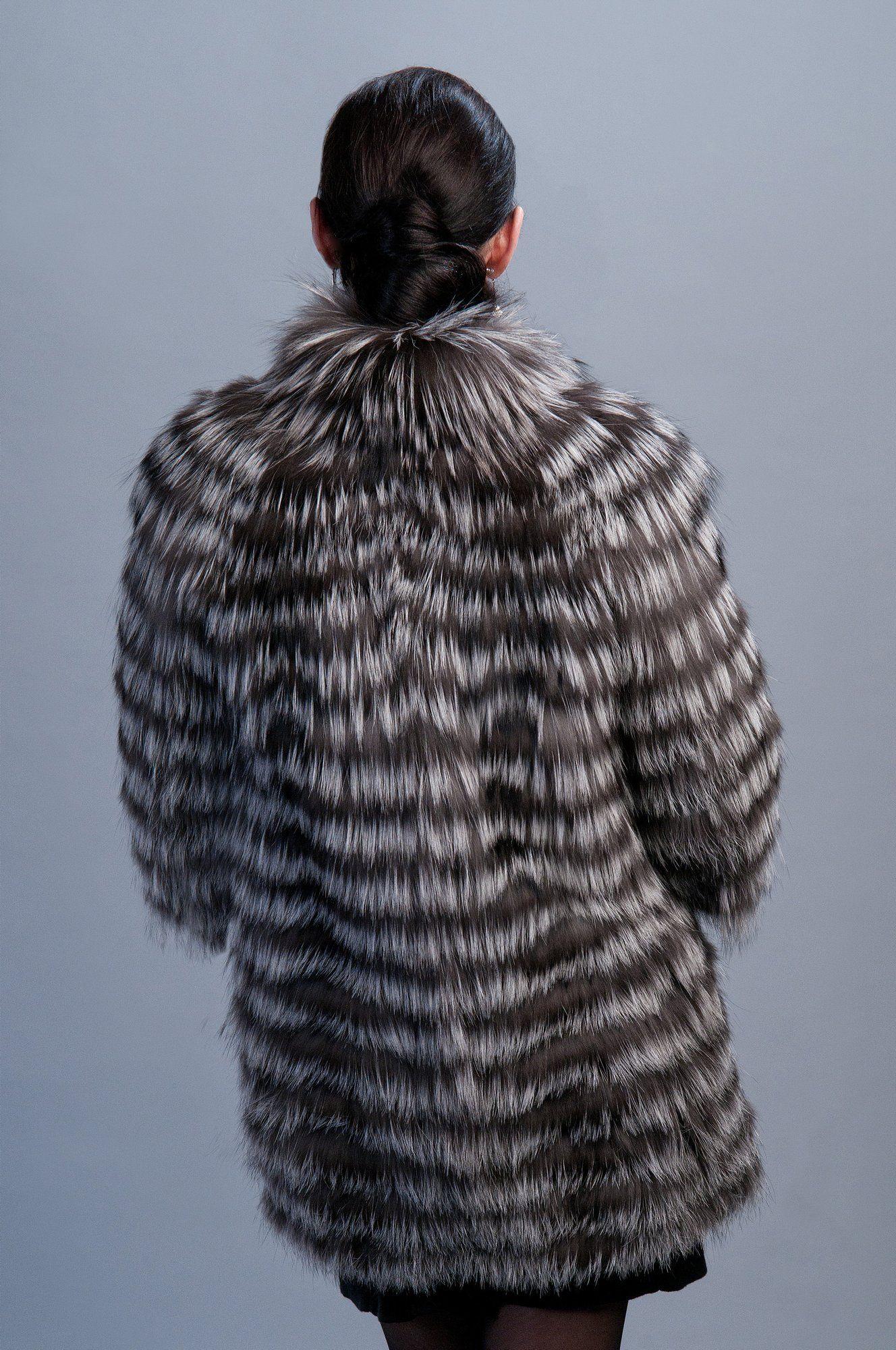 Шуба из лисы фото