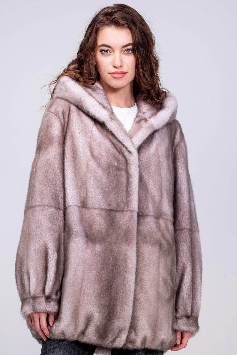 Шуба из норки фото