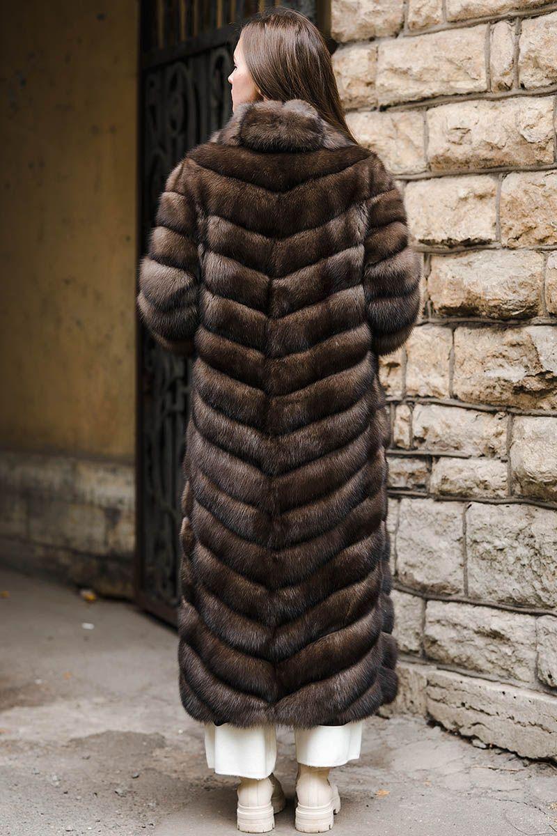 Шуба из меха баргузинского соболя фото