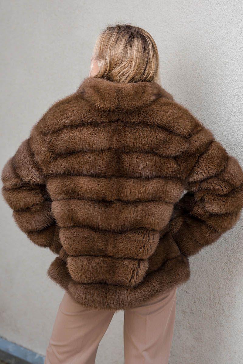 Куртка из меха куницы фото