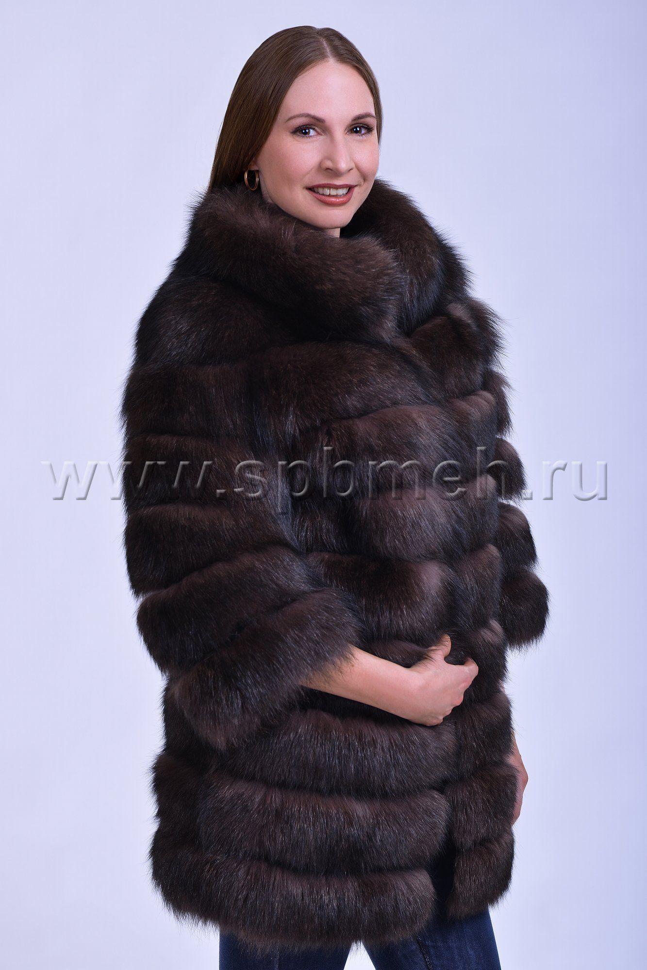 Жакет из песца фото