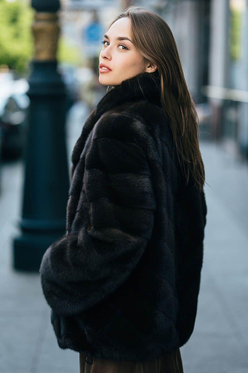 Куртка из меха норки фото