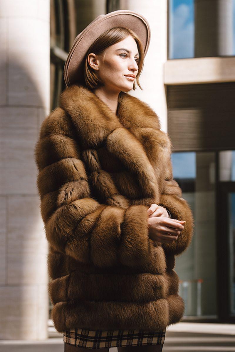 Куртка из меха куницы фото