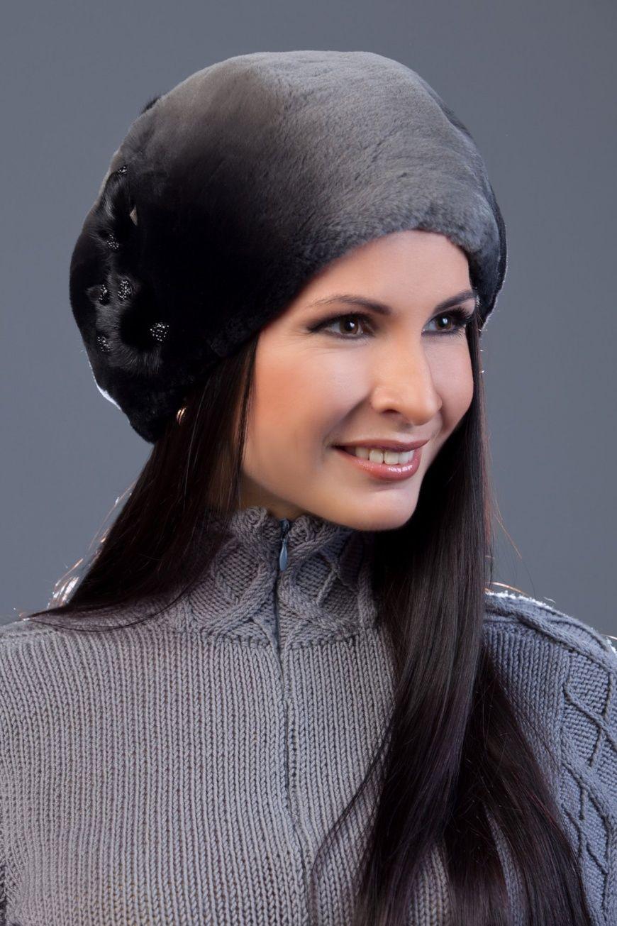 Головной убор из меха кролика фото