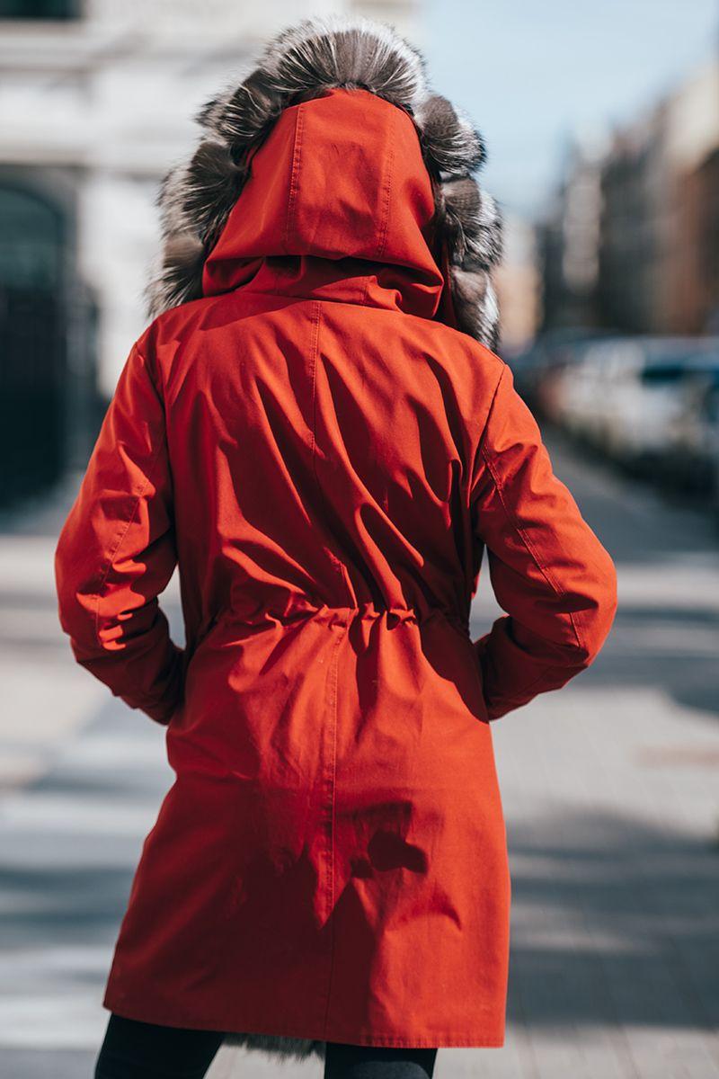 Парка с мехом лисы фото