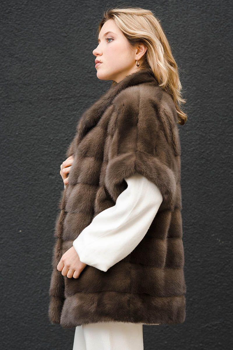 Норковый жилет фото