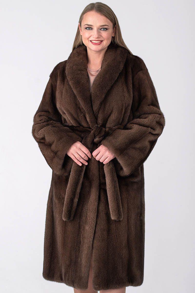 Шуба из норки фото