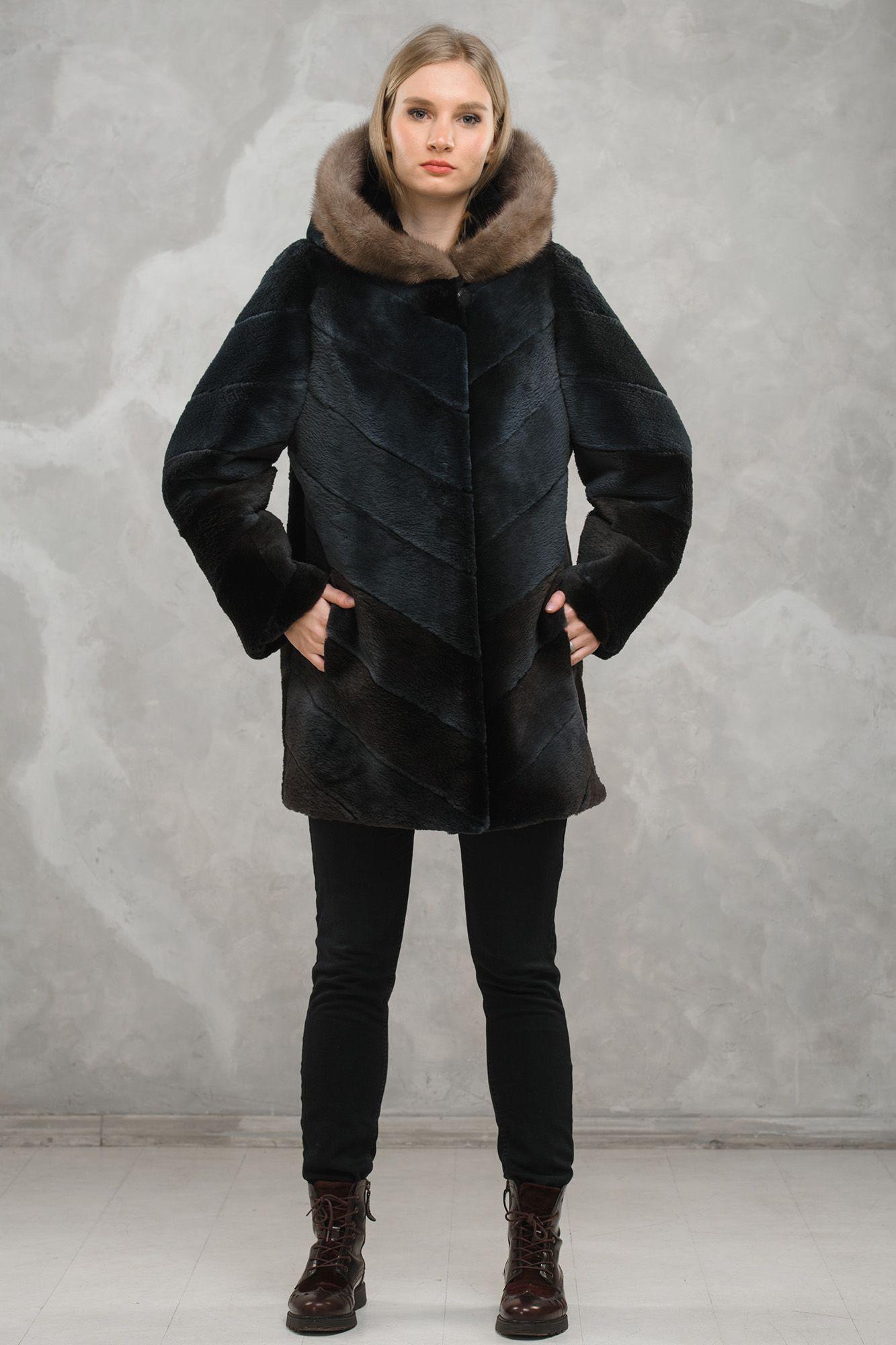 Куртка из бобра с норкой фото