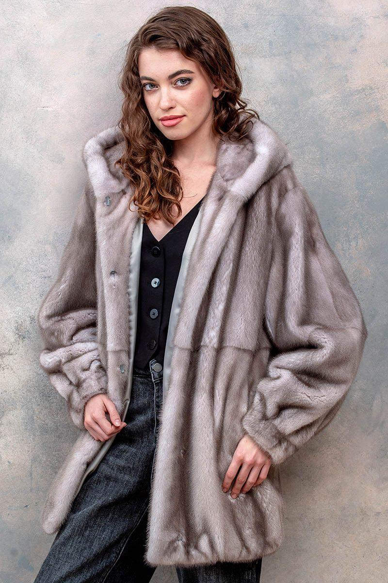 Шуба из норки фото