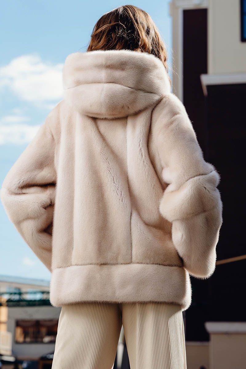 Шуба из норки фото