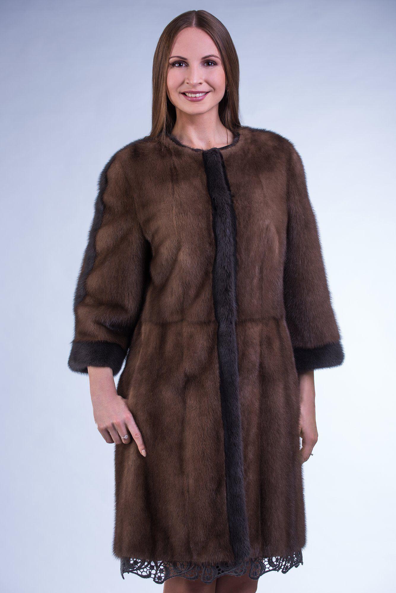 Шуба из норки фото